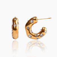 ASTRID GOLD HOOPS - Lynott Jewellery
