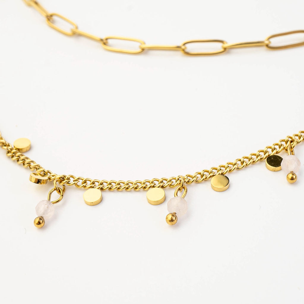 CHARMING LAYERED NECKLACE GOLD