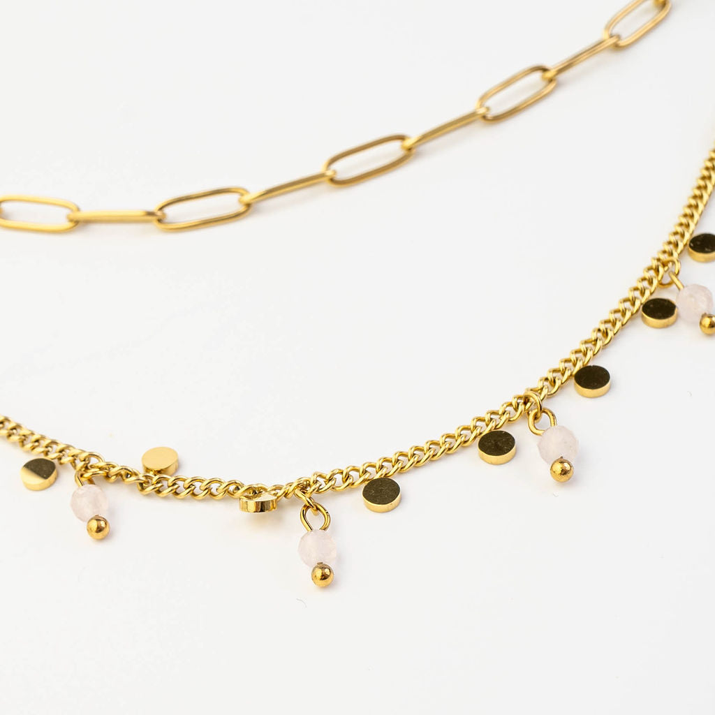 CHARMING LAYERED NECKLACE GOLD