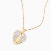 SECRET MESSSAGE WING ENGRAVABLE NECKLACE