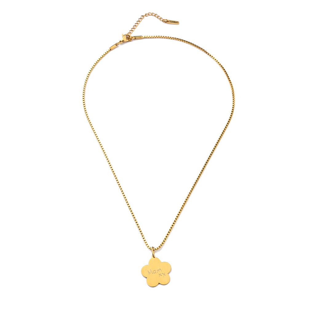 CLOVER BOX CHAIN NECKLACE