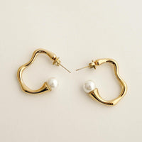 MOTHER OF PEARL HOOPS - Lynott Jewellery