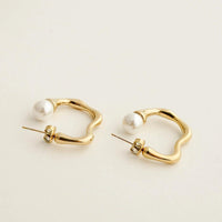 MOTHER OF PEARL HOOPS - Lynott Jewellery