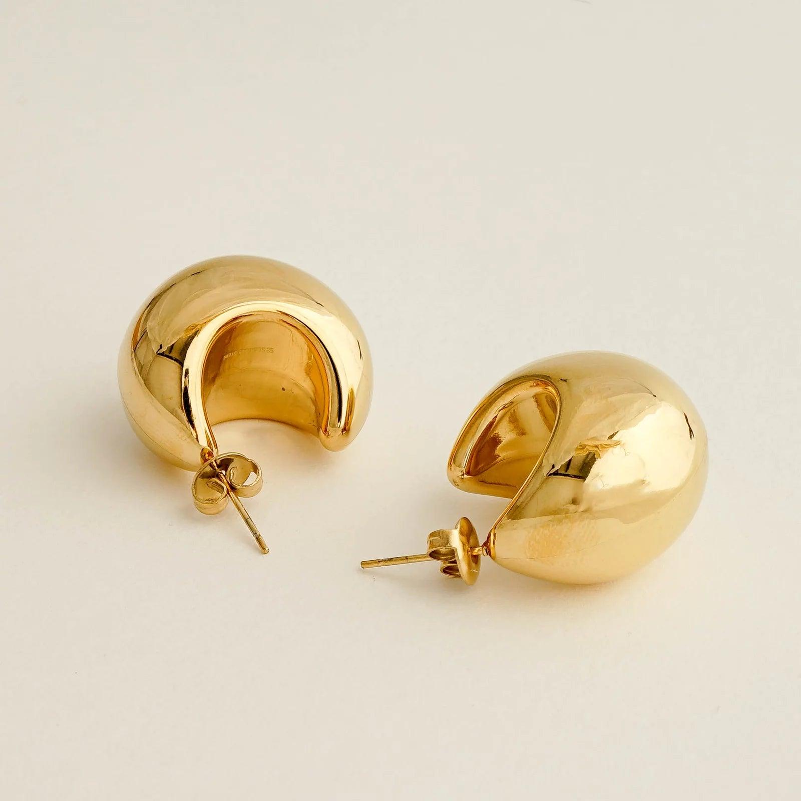 DOME HOOPS - Lynott Jewellery