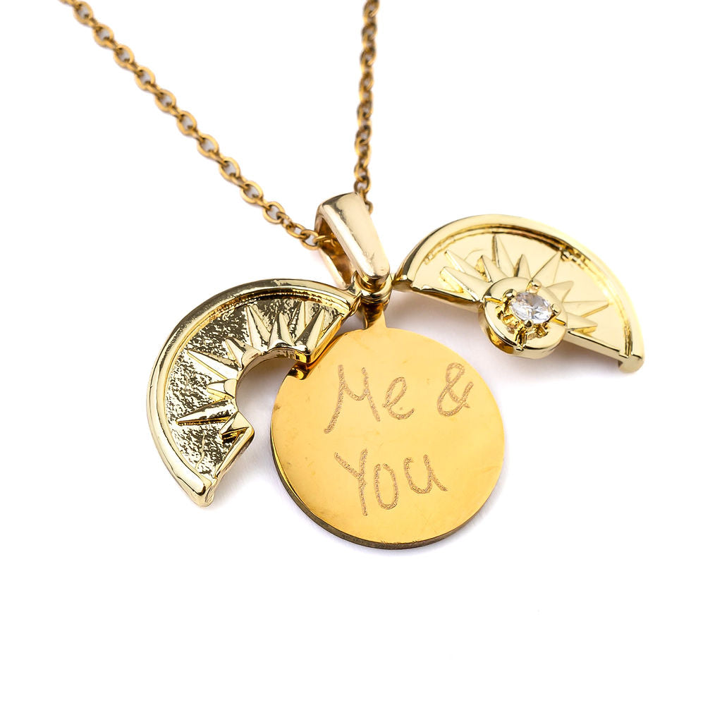Secret message ball locket necklace outlet