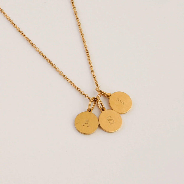 FAMILY STYLE DISC NECKLACE- up to 3 discs - Lynott Jewellery