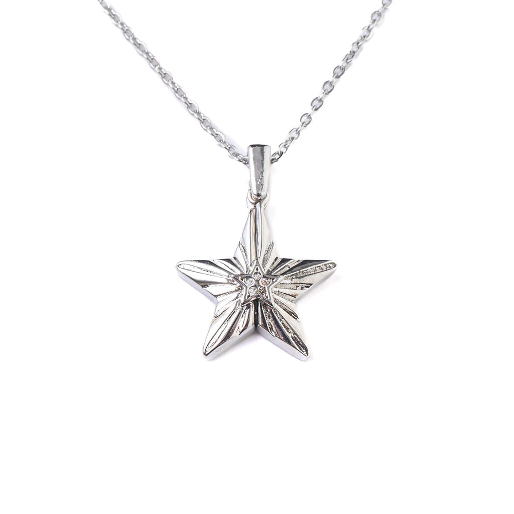 SECRET MESSAGE ENGRAVABLE STAR NECKLACE