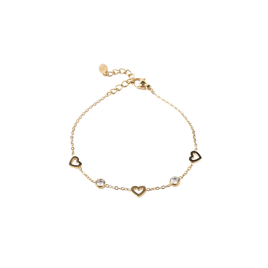 HEART N DOT TRIO BRACELET