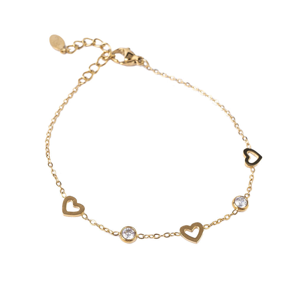 HEART N DOT TRIO BRACELET