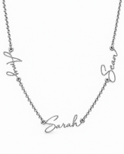 Personalised Classic Triple Name Necklace