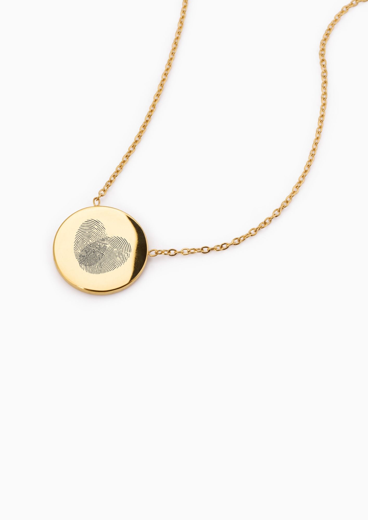 DROP DISC ENGRAVABLE NECKLACE