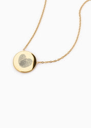 DROP DISC ENGRAVABLE NECKLACE