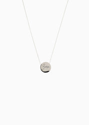 DROP DISC ENGRAVABLE NECKLACE