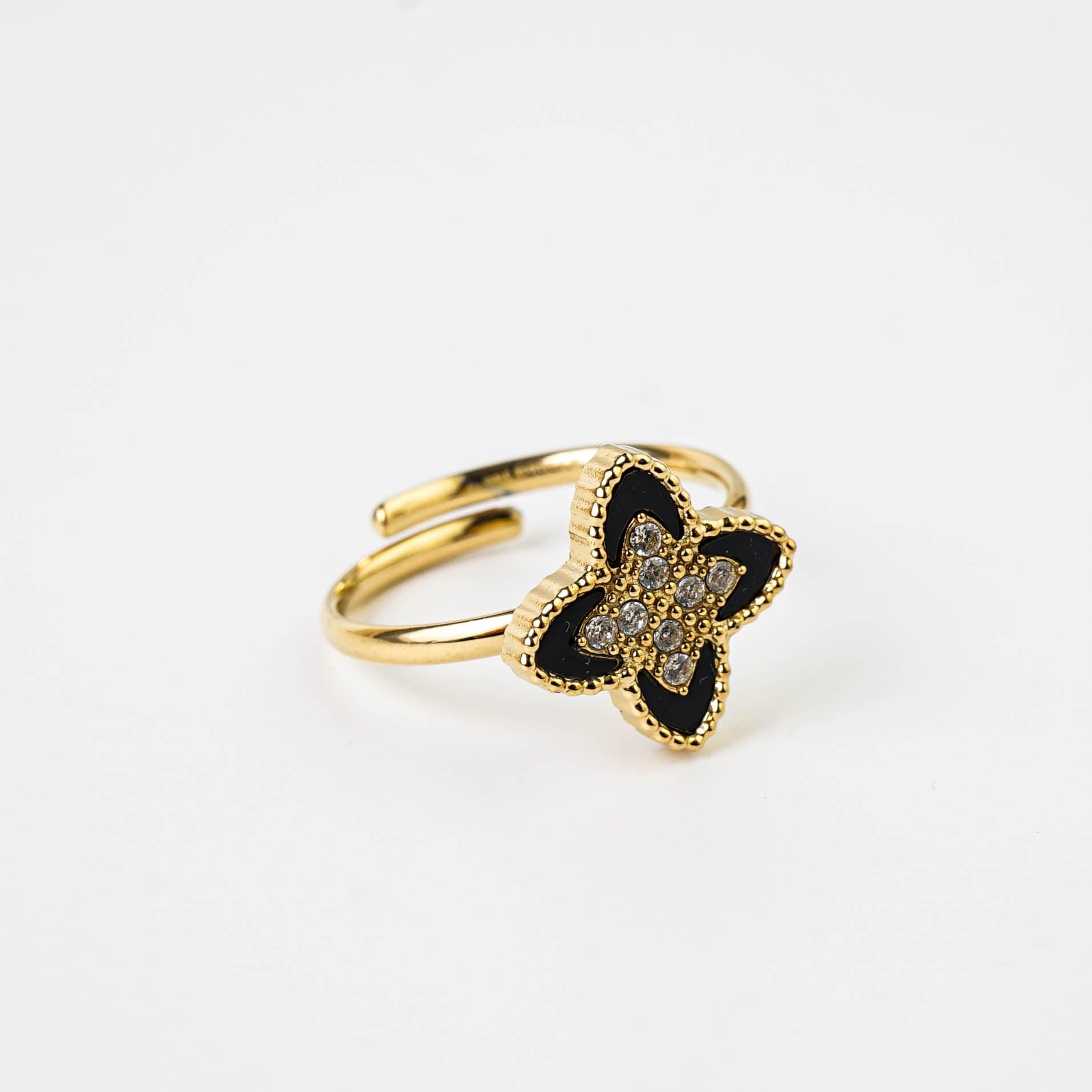 PASSIONATE RING BLACK AND GOLD - Lynott Jewellery