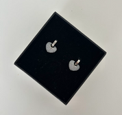 Pearl Heart Drop Down Earrings - The Vault