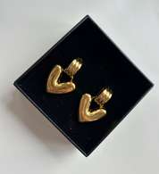 Large Heart Rope Earrings - The Vault
