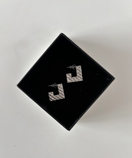 Square Pattern Earrings- The Vault