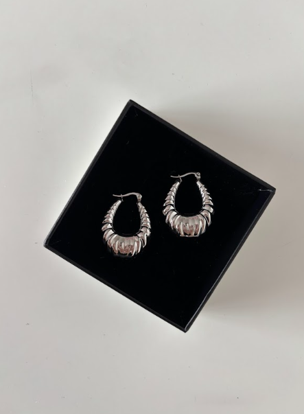 Oval Bubble Hoops - The Vault