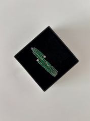 GREEN SPARKLE BANGLE - The Vault