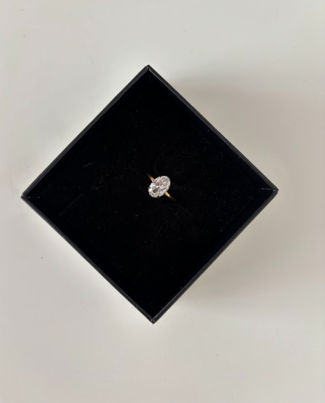 OVAL DIAMOND RING SIZE 7- The Vault