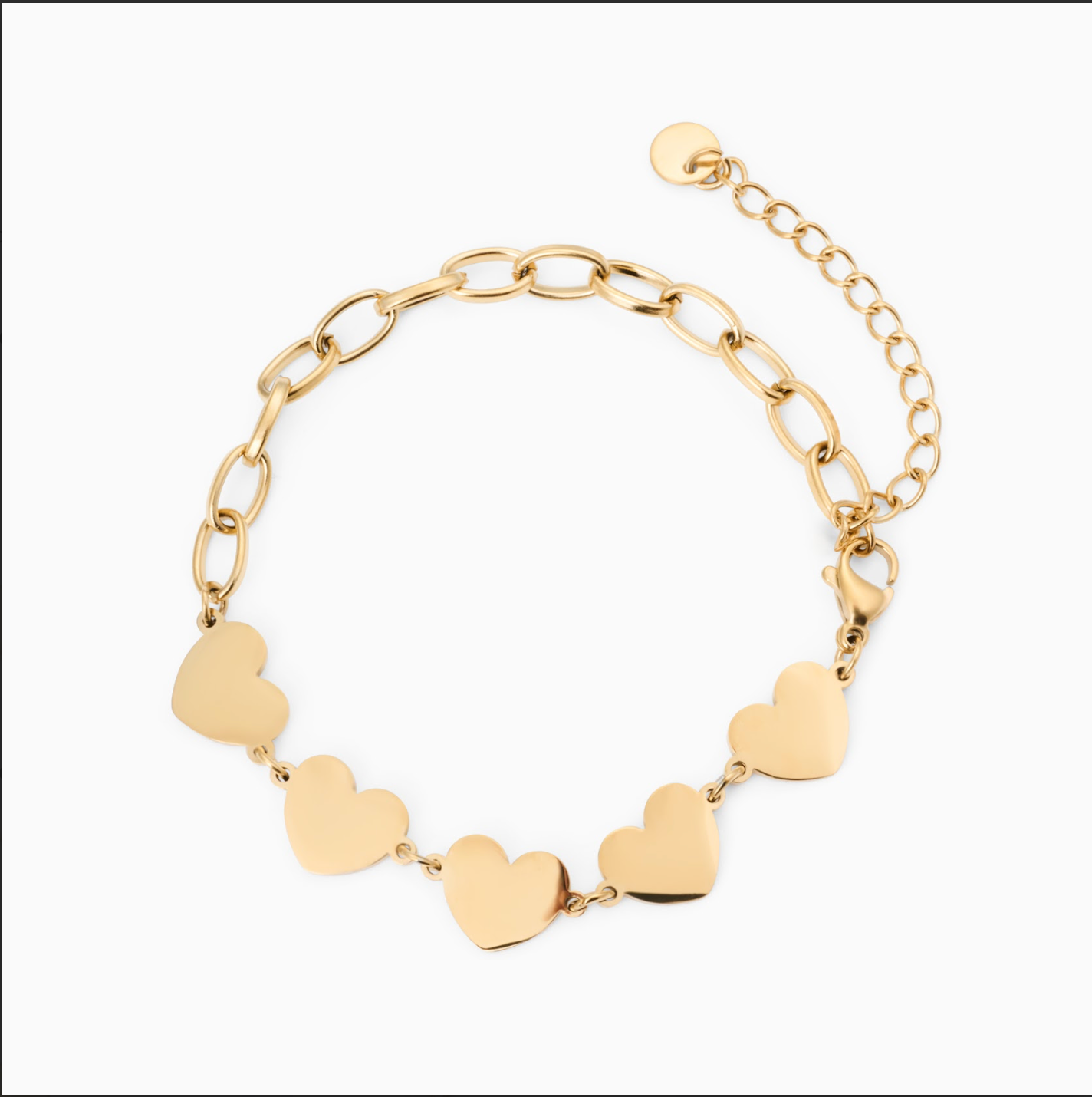 RACHEL GORRY TRUE HEART ENGRAVABLE BRACELET