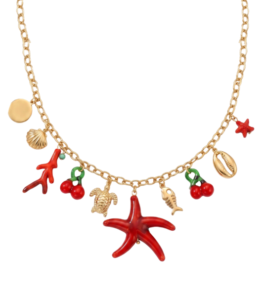 OCEAN CHARM CHUNKY NECKLACE
