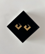 Square Pattern Earrings- The Vault