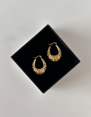 Oval Bubble Hoops - The Vault