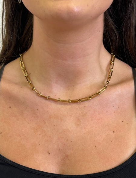 STATEMENT PAPERCLIP NECKLACE - The Vault