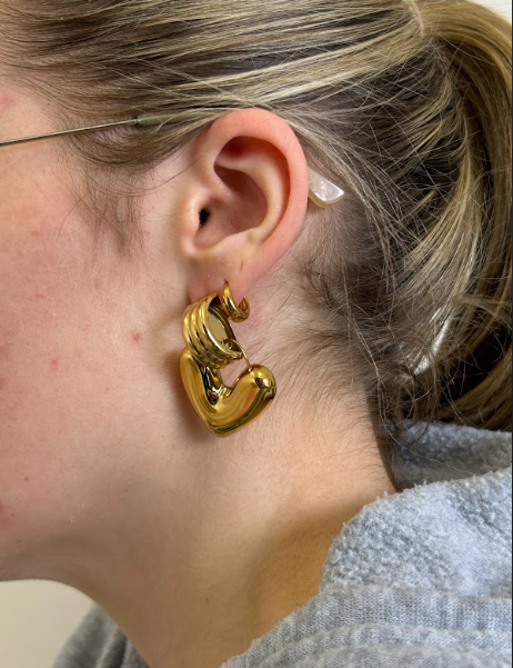 Large Heart Rope Earrings - The Vault