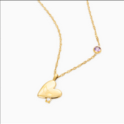 RACHEL GORRY YOUR KEEPSAKE BIRTHSTONE ENGRAVEABLE NECKLACE