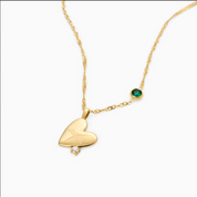 RACHEL GORRY YOUR KEEPSAKE BIRTHSTONE ENGRAVEABLE NECKLACE