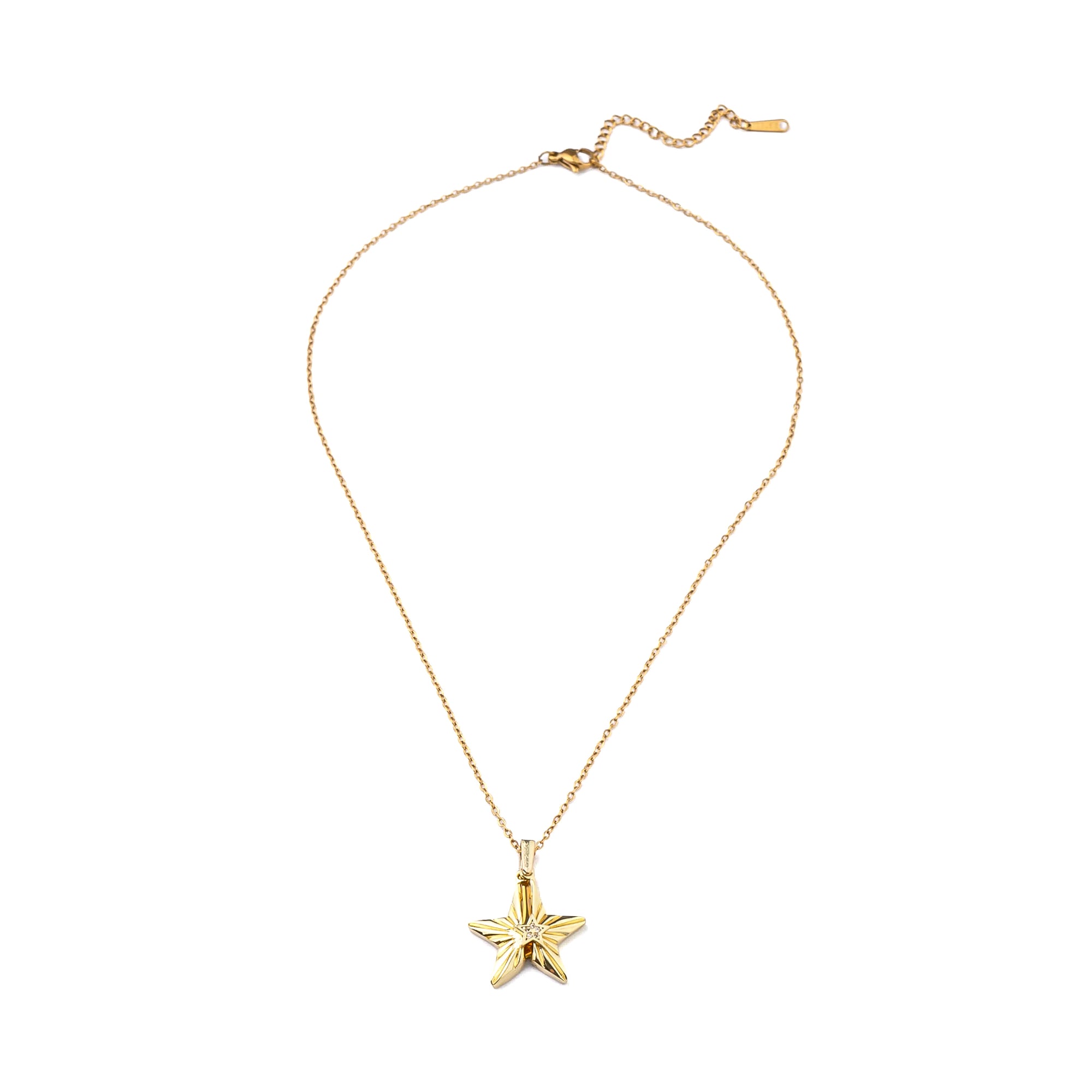 SECRET MESSAGE ENGRAVABLE STAR NECKLACE