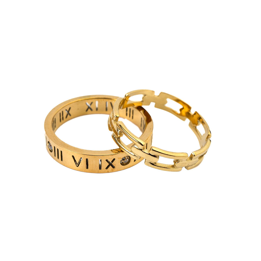 Hollywood and Sneaky Link Ring Set