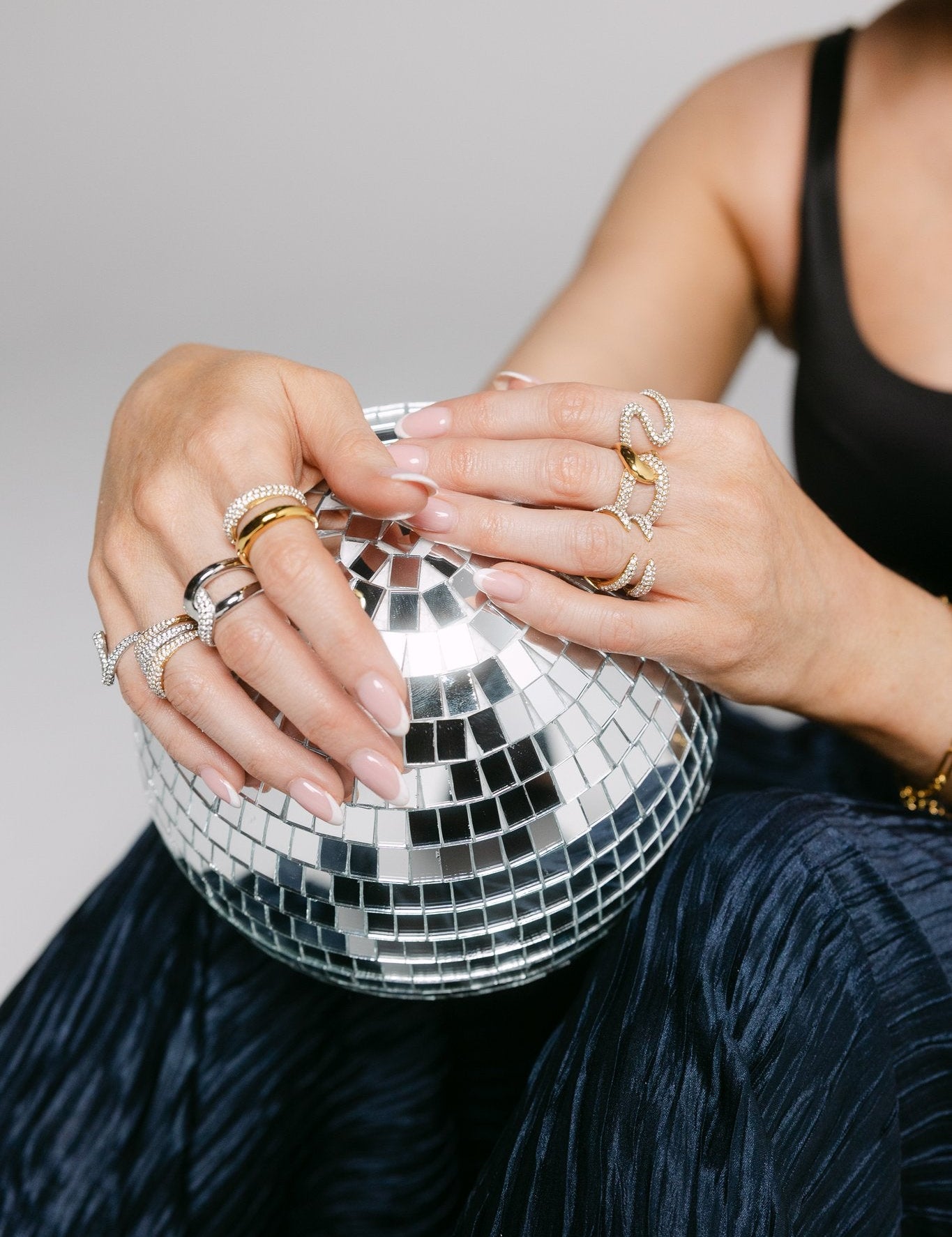 RACHEL GORRY ADJUSTABLE RING BUNDLE best gold plated tarnish and water resistant piece by Irish Jewellery brand - Lynott Jewellery