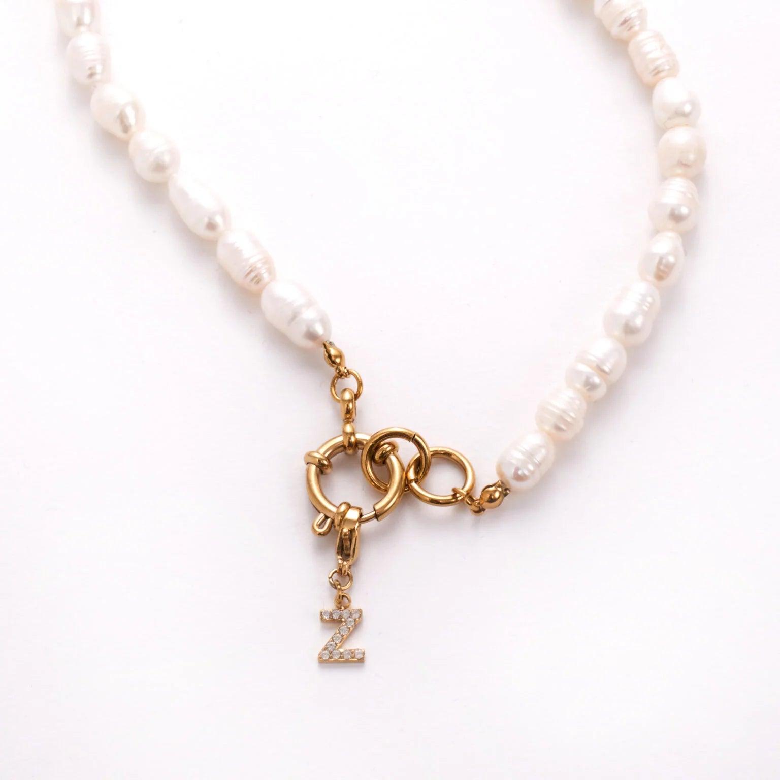 PEARL INITIAL NECKLACE (UP TO 3) - Lynott Jewellery