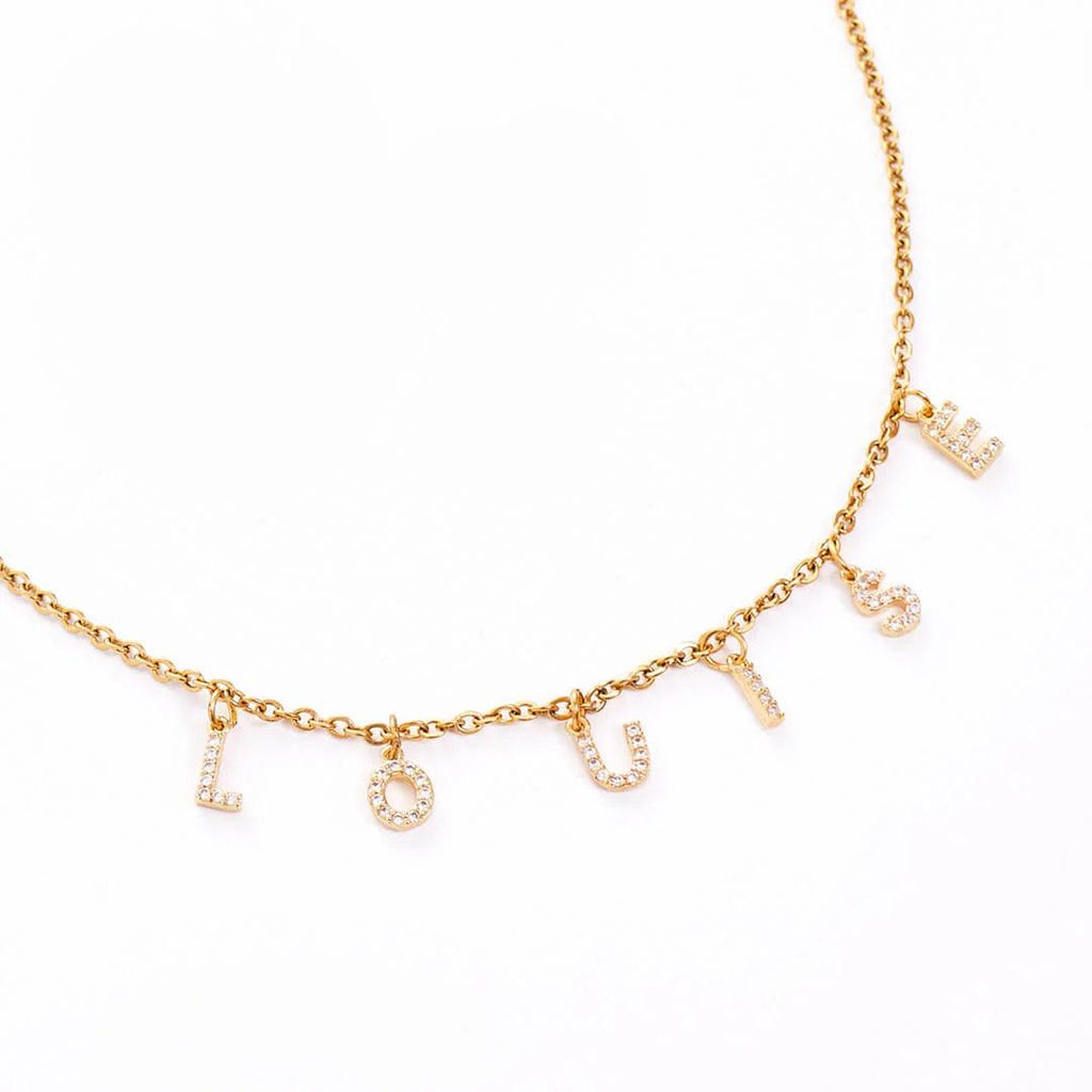 LV & Me Necklace, Letter B - Luxury S00 Gold