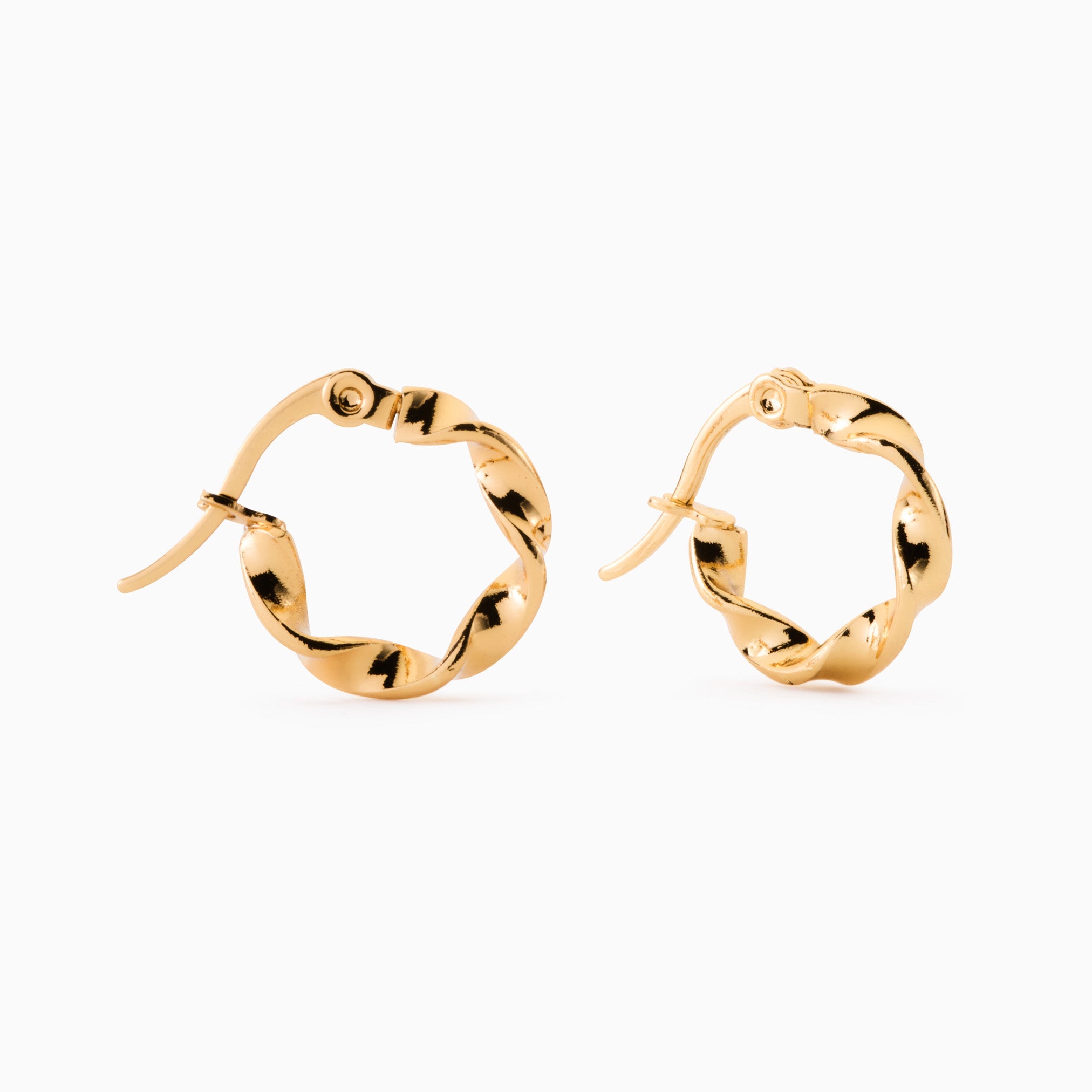 DOLCE GOLD HOOPS best gold plated tarnish and water resistant piece by Irish Jewellery brand - Lynott Jewellery