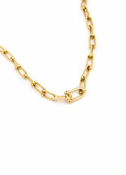 KATJA MIA LUSTRE LINK DAINTY BRACELET  gold plated tarnish and water resistant piece Irish Jewellery brand Lynott Jewellery