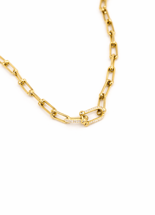 KATJA MIA LUSTRE LINK DAINTY BRACELET  gold plated tarnish and water resistant piece Irish Jewellery brand Lynott Jewellery