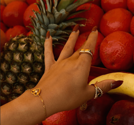 MEGAN FORTE CLARKE MOOD AND MONSTER STACKING RING best gold plated tarnish and water resistant piece by Irish Jewellery brand - Lynott Jewellery