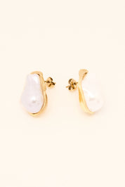 KATJA MIA OPALITE EARRINGS best gold plated tarnish and water resistant piece by Irish Jewellery brand - Lynott Jewellery