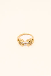 KATJA MIA LUSTRE RING best gold plated tarnish and water resistant piece by Irish Jewellery brand - Lynott Jewellery