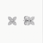 WILD CLOVER STUDS best gold plated tarnish and water resistant piece by Irish Jewellery brand - Lynott Jewellery