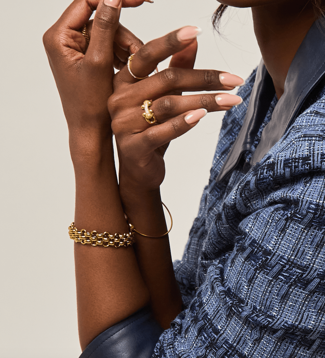 KATJIA MIA JASMINE BRACELET best gold plated tarnish and water resistant piece by Irish Jewellery brand - Lynott Jewellery