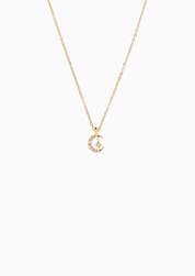 RACHEL GORRY - ENYA MIDNIGHT NECKLACE best gold plated tarnish and water resistant piece by Irish Jewellery brand - Lynott Jewellery