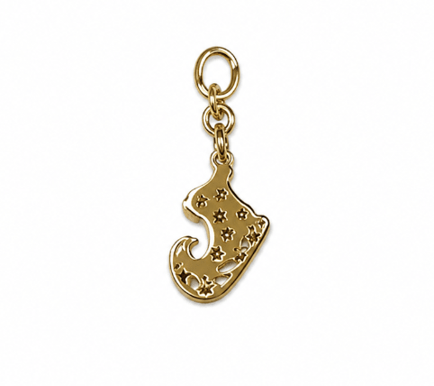 ICE SKATE CHARM best gold plated tarnish and water resistant piece by Irish Jewellery brand - Lynott Jewellery