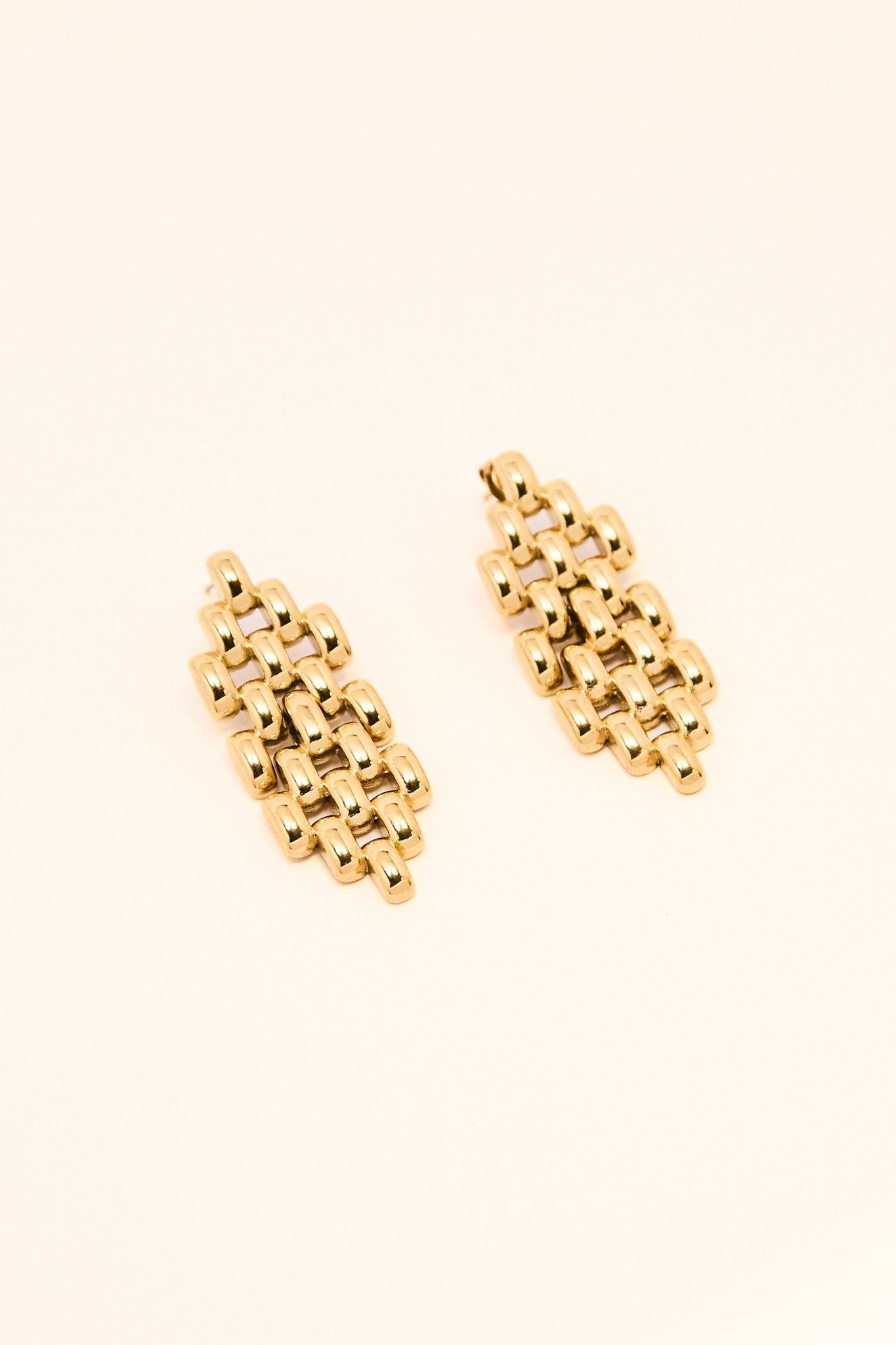 KATJA MIA JASMINE EARRINGS best gold plated tarnish and water resistant piece by Irish Jewellery brand - Lynott Jewellery