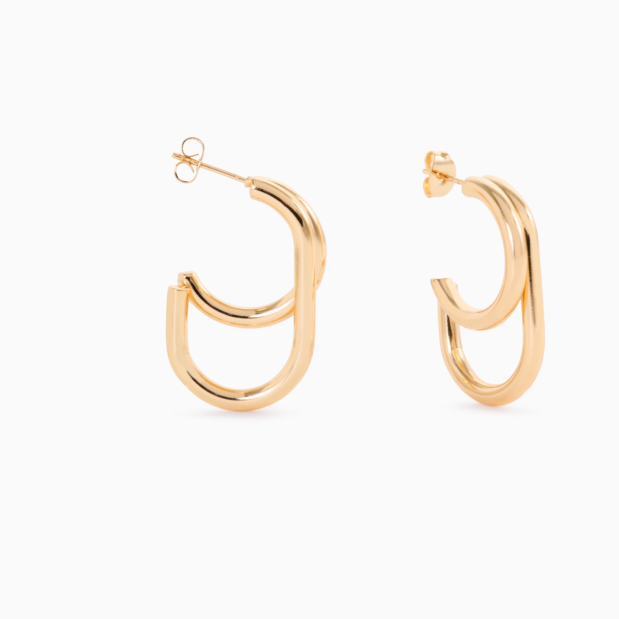 LAYERED POLLY HOOP best gold plated tarnish and water resistant piece by Irish Jewellery brand - Lynott Jewellery