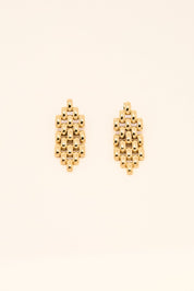 KATJA MIA JASMINE EARRINGS best gold plated tarnish and water resistant piece by Irish Jewellery brand - Lynott Jewellery